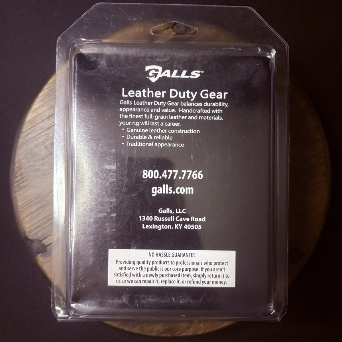 Galls Garrison Belt Size 58" USA Hi-Gloss Black Leather 1.5" Wide Nickel Buckle