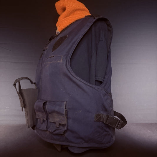 American Body Armor 3A Tactical Carrier Size Large Blue w/Pouches IIIA Ballistic