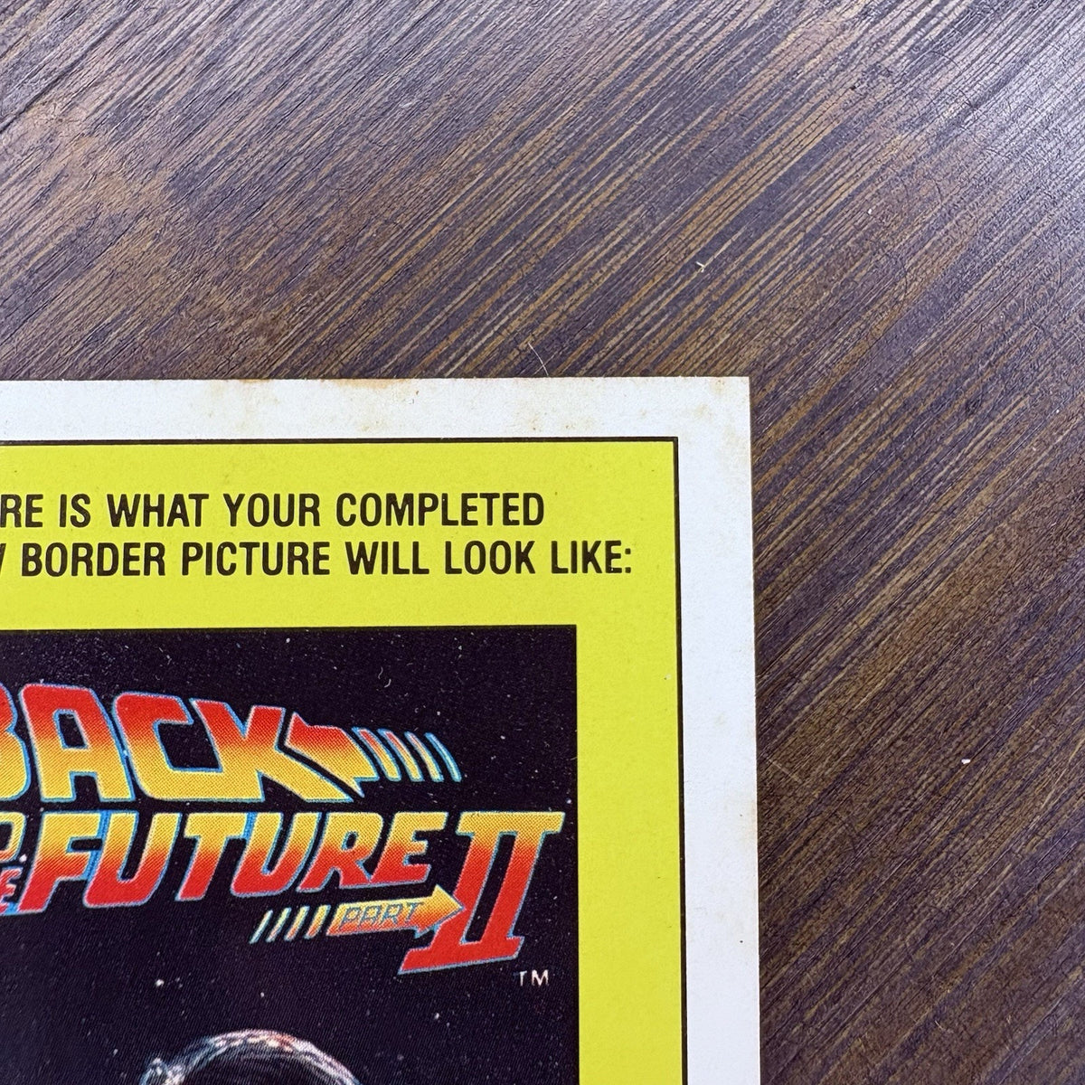 Damaged 1989 Topps Back to the Future Part II Stickers #11 Delorean Time Machine