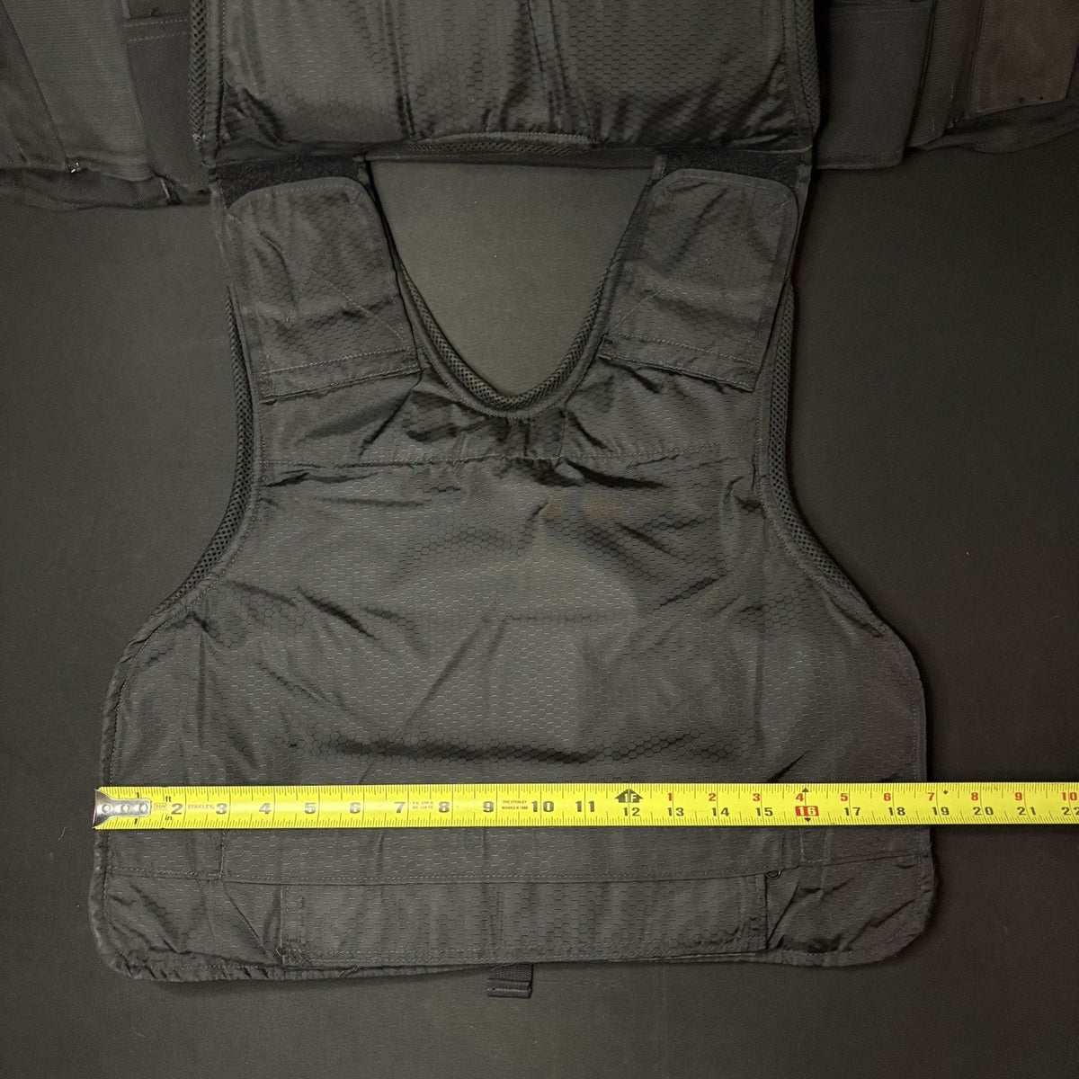 ABA Tactical Plate Carrier Vest Size Large Black With Pouches