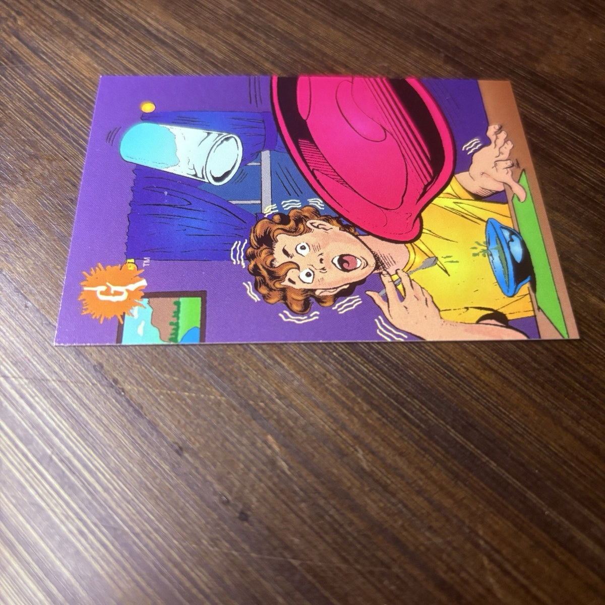 1996 Goosebumps Card Floating Food RL Stine #17 Topps