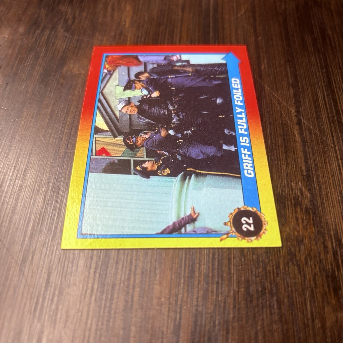 Back To The Future 2 1989 Topps #22 "Griff Is Fully Foiled" High Grade Card