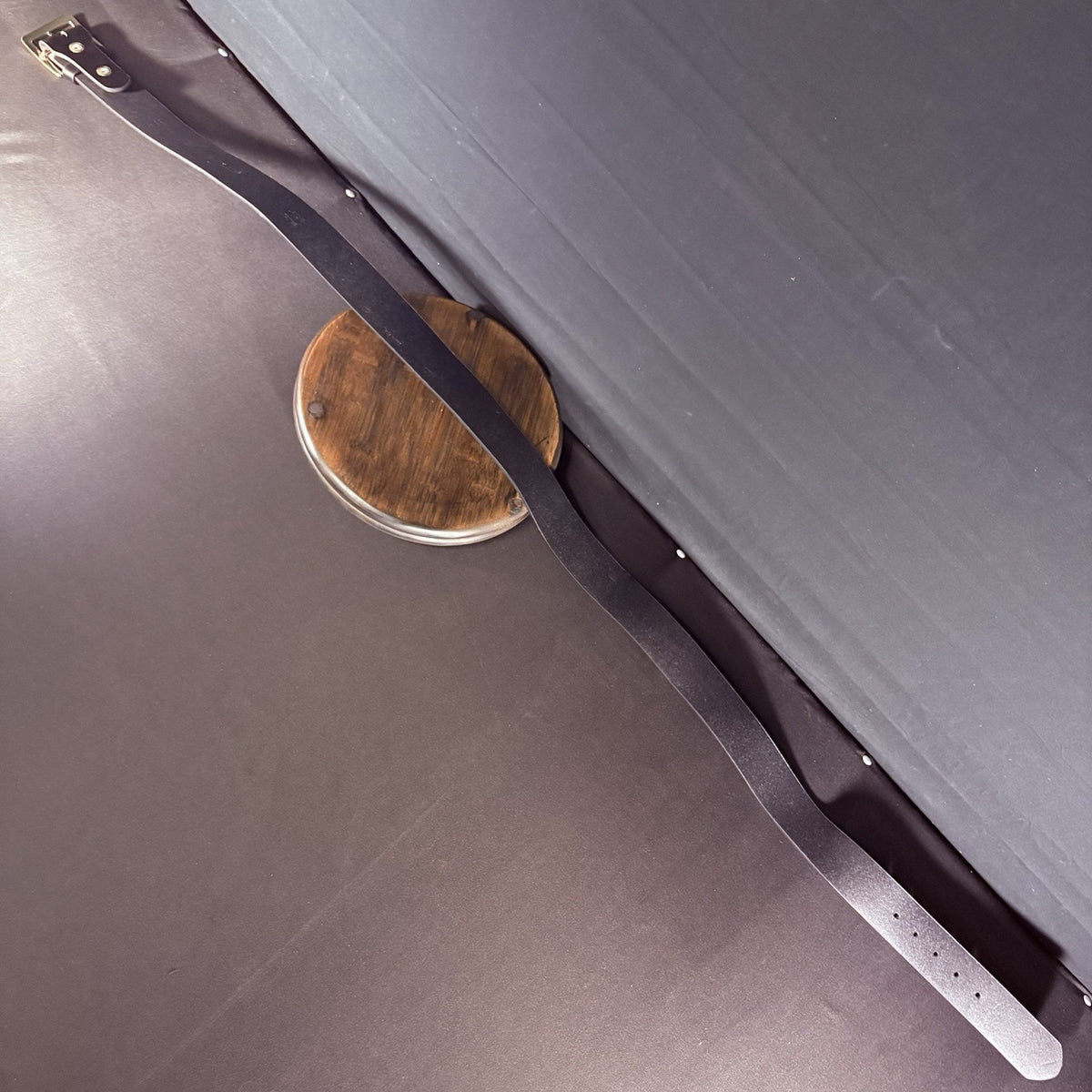 Galls Belt Size 44” Off Duty Plain Black Leather w/ Chrome Buckle LP1213 Law Pro
