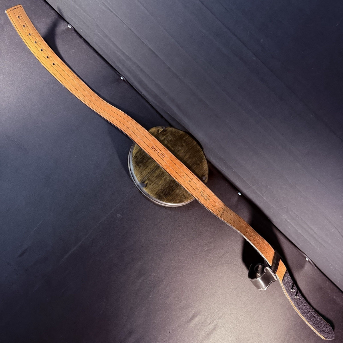 Don Hume Duty Belt Size 40" Black High Gloss Leather B120 w/Mace Pouch 2.25"
