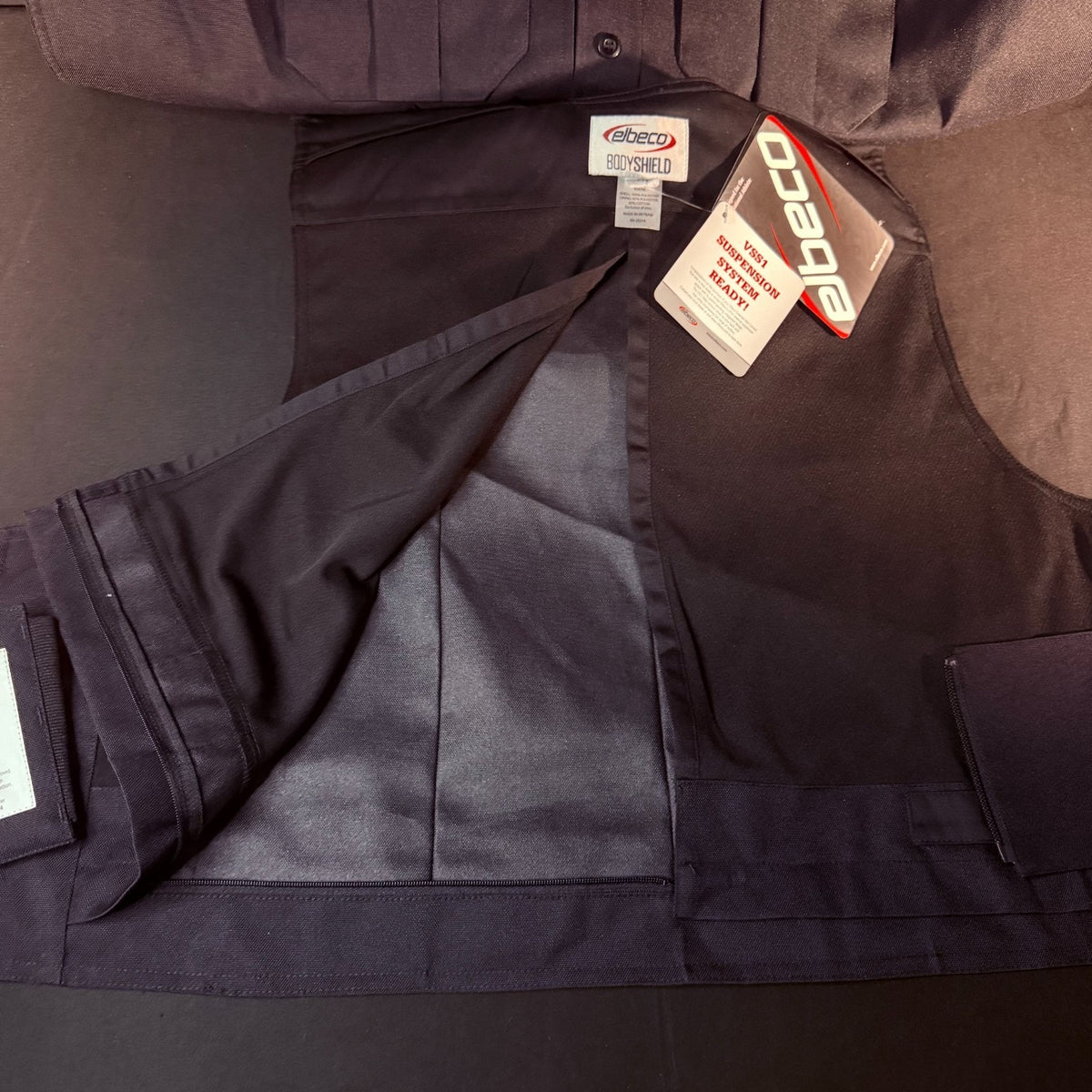 Elbeco BodyShield Tactical Armor Carrier Vest Size Large Regular Midnight Navy
