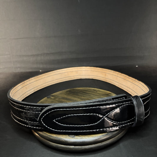 Safariland 94P Duty Belt Size 46" Hook & Loop Belt Keeper Leather 2.25 Hi-Gloss