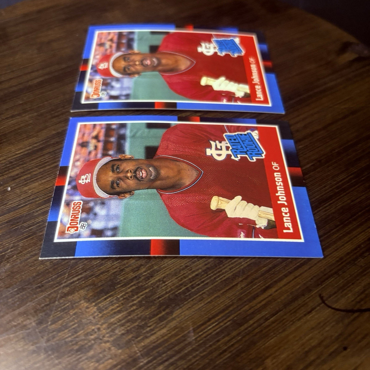 Lot of 2 Lance Johnson 1988 Donruss Baseball Rookie Cards #31 High Grade