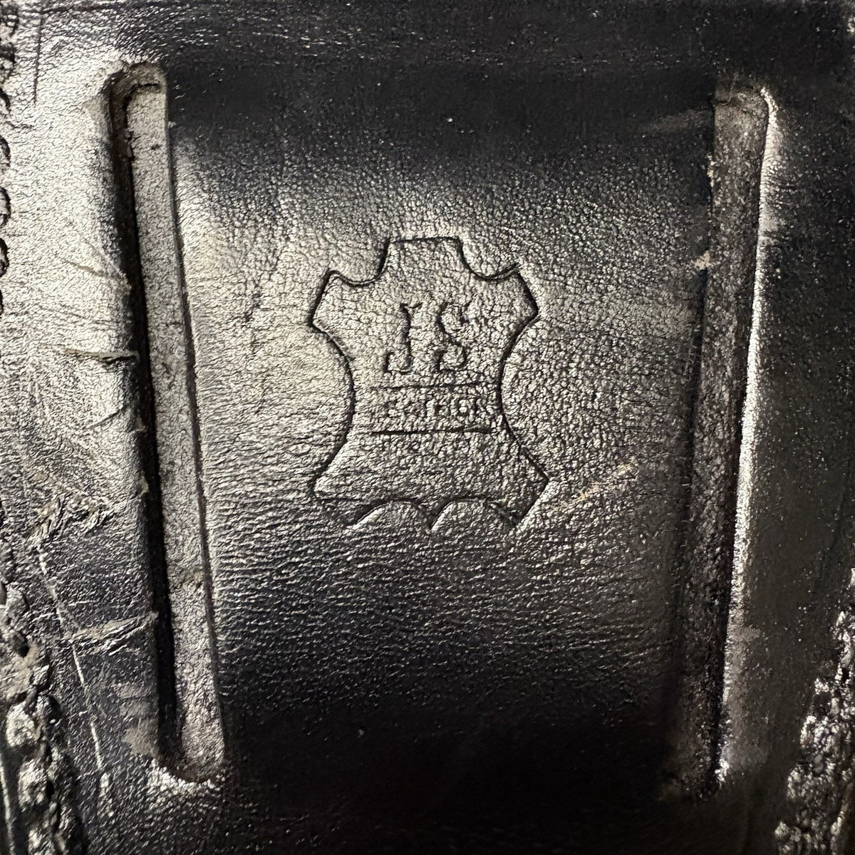 JS Leather Basket Weave Handcuff Case Law Enforcement Hidden Snap