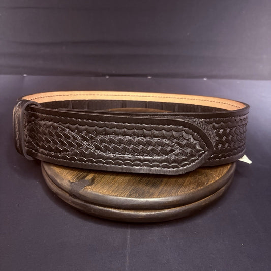 Safariland Duty Belt Size 28" Model 94 Lined Basket Weave 94-28-4 Hook & Loop