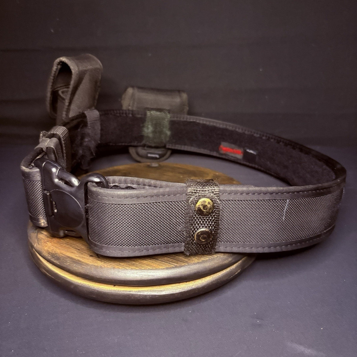 Bianchi Nylon Duty Belt 28"-34" w/Flashlight Pouch & Handcuff Case + Belt Keeper