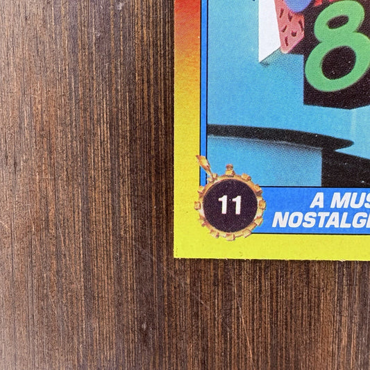 Back To The Future 2 1989 Topps #11 "A Must For Nostalgia Freaks" High Grade
