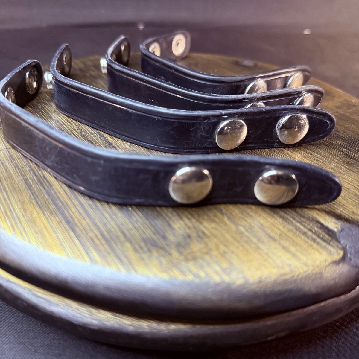 Safariland Belt Keeper Black With Chrome Nickle Snaps Set Of 4