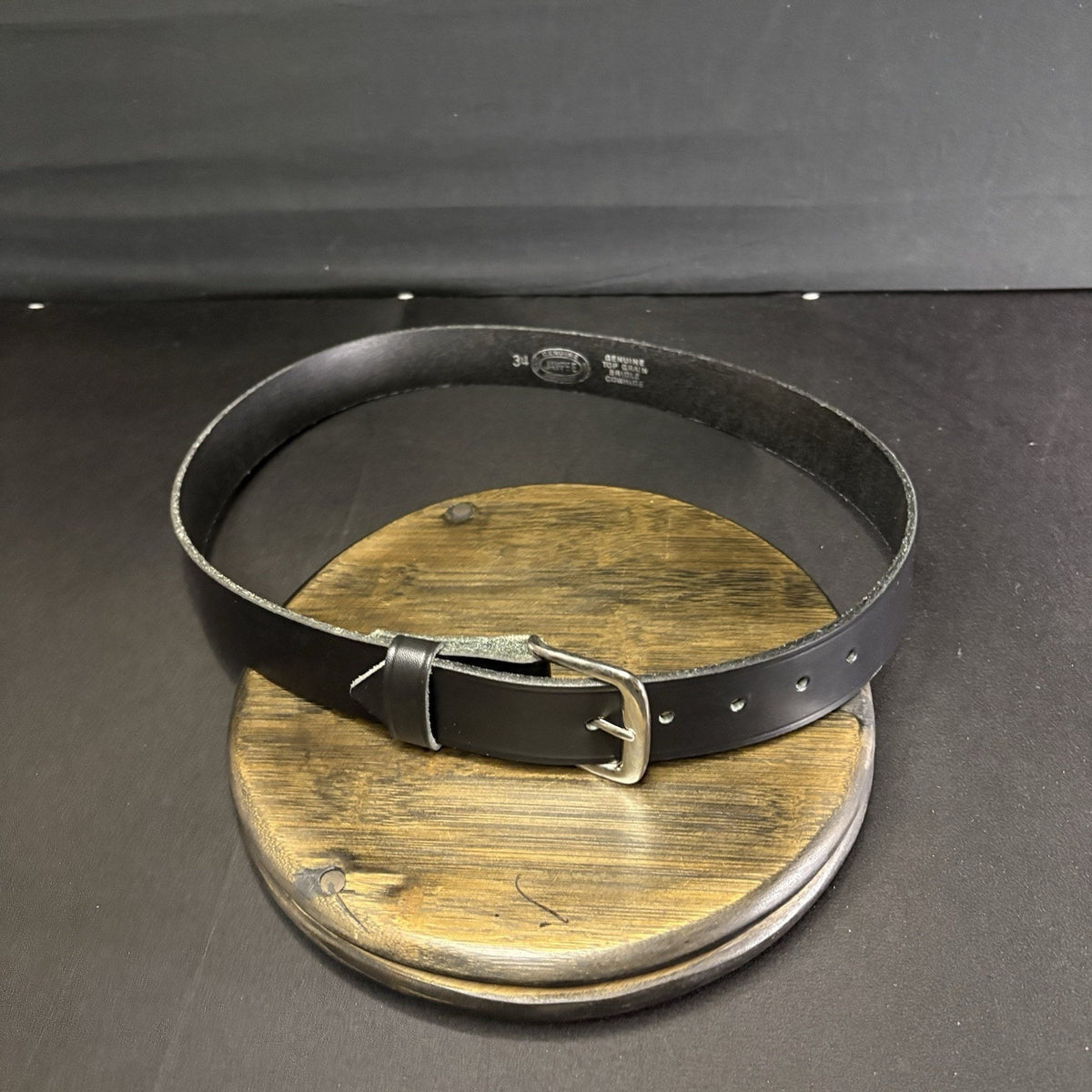 Jay Pee Garrison Belt Size 34" Black Leather Off Duty Dress Belt