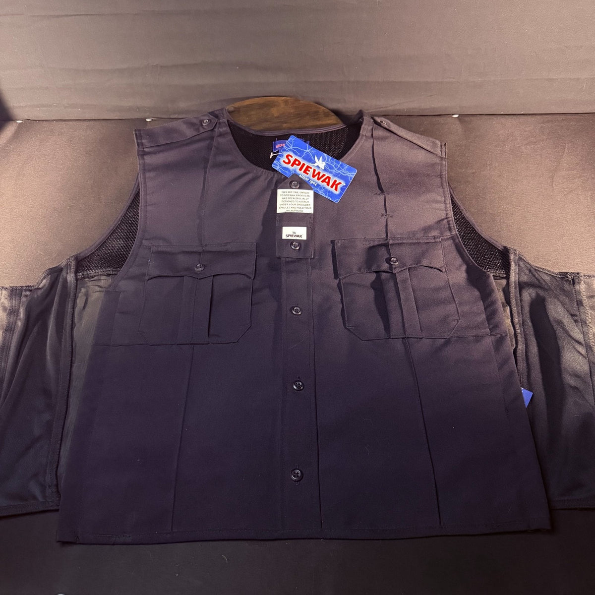 Spiewak Tactical Armor Carrier Vest Size 2XL XXL Long Dark Navy Mic Tab Duty