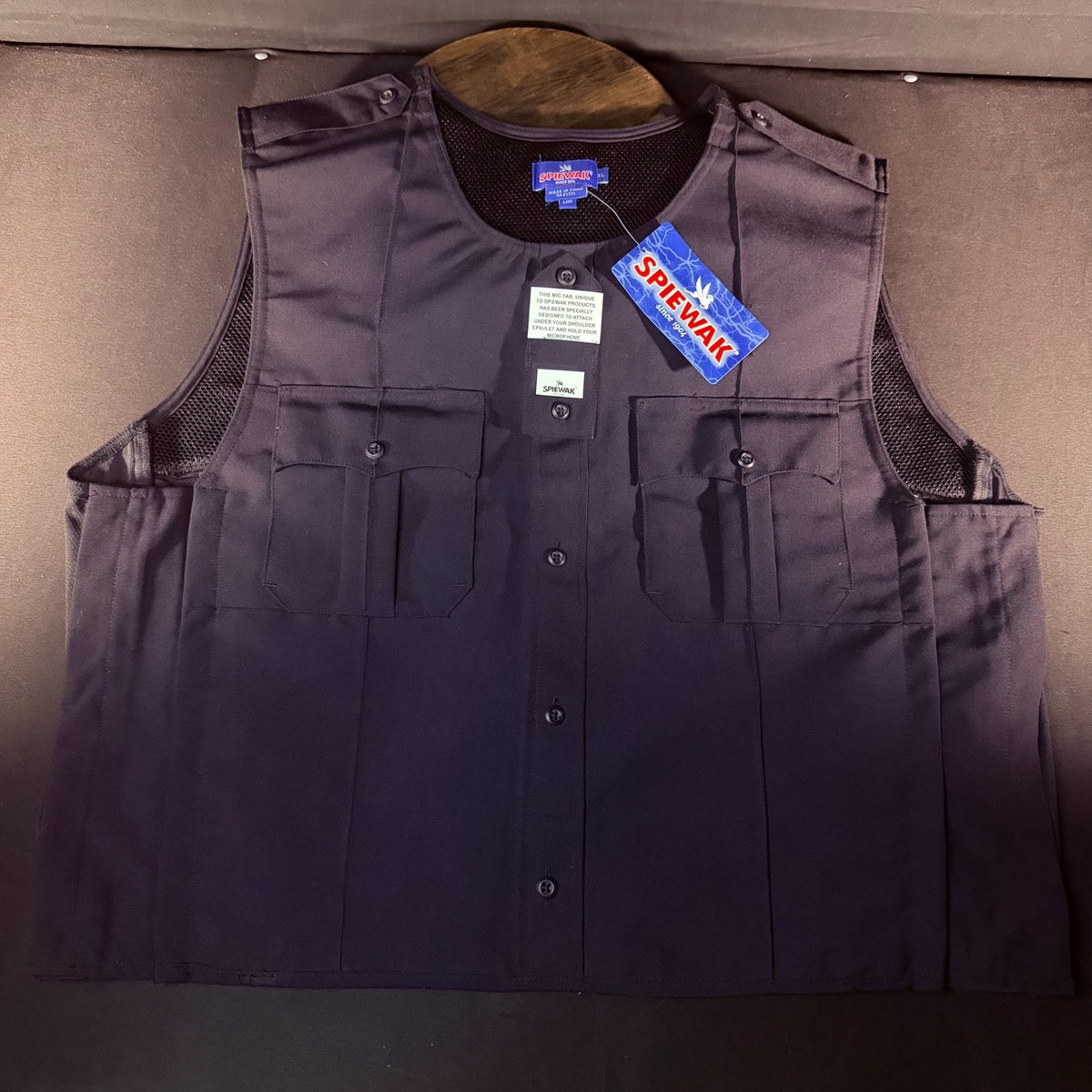 Spiewak Tactical Armor Carrier Vest Size 2XL XXL Long Dark Navy Mic Tab Duty