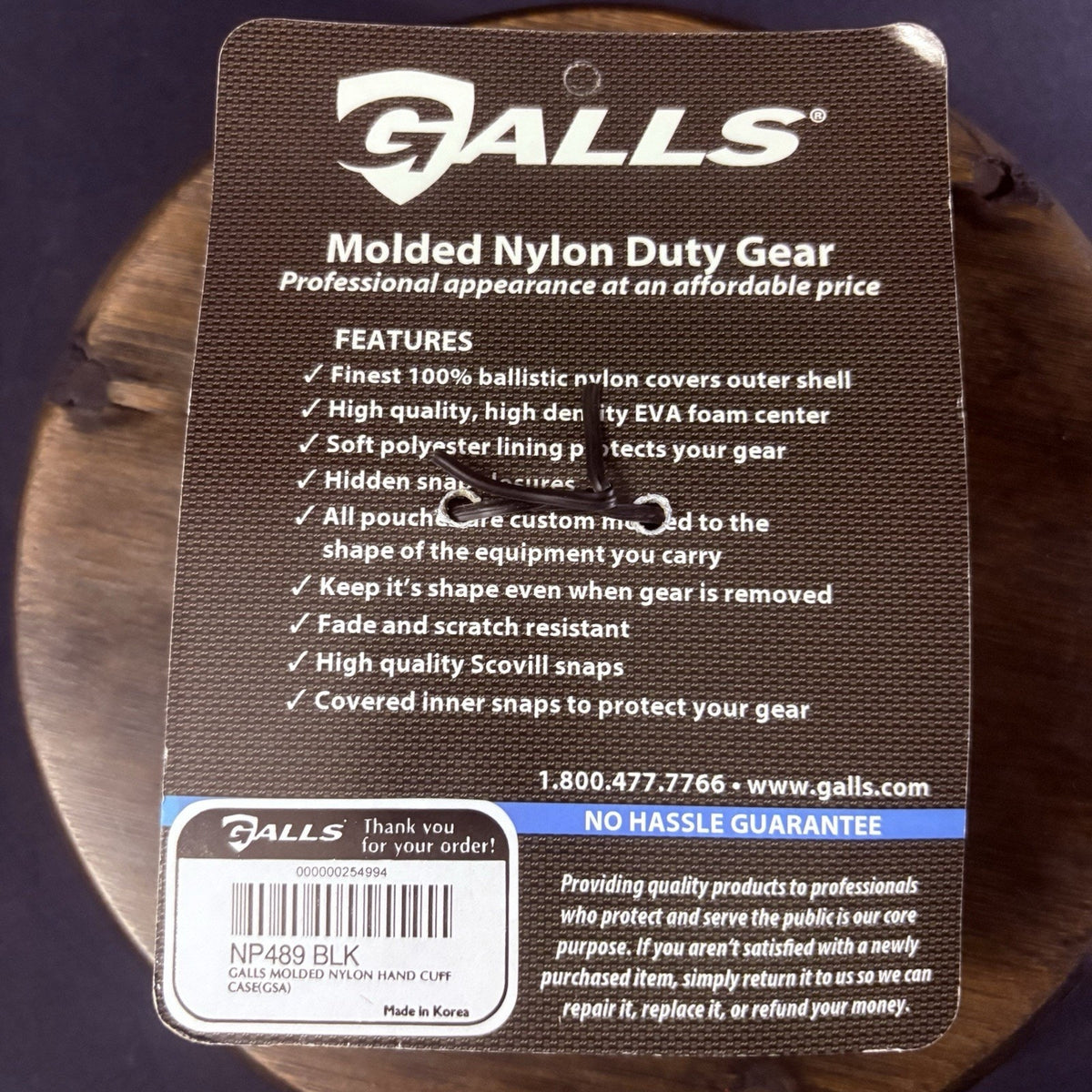 Galls HandCuff Case Black Nylon