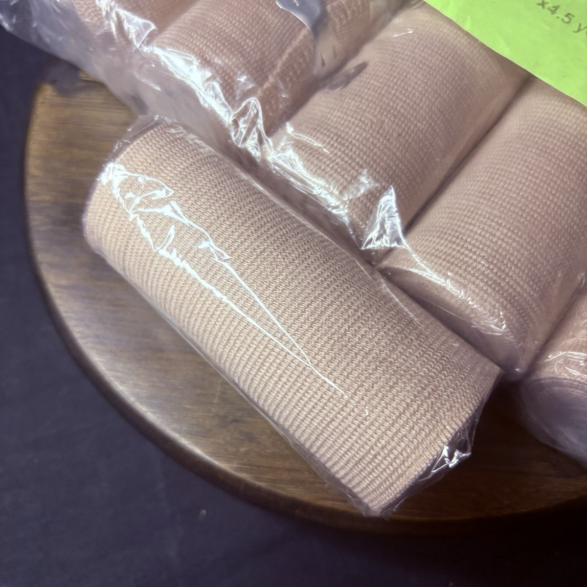 Cotton Elastic Compression Bandages (4"x4.5yd) Body Wrap With Clips 10 Pack