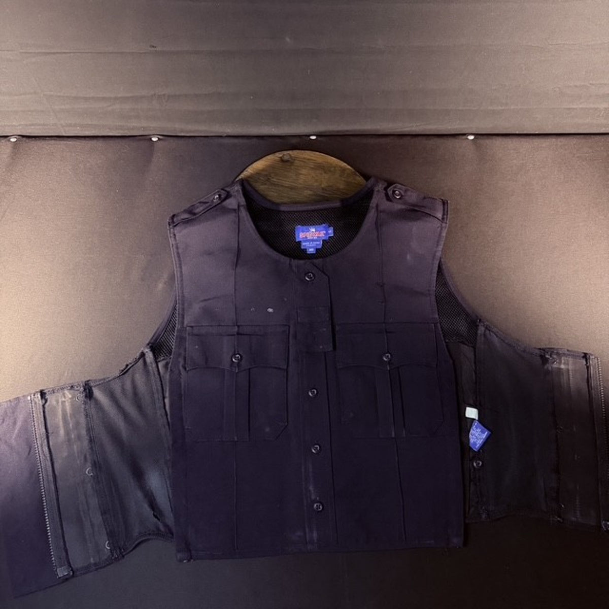 Spiewak Tactical Armor Carrier Vest Size Medium Regular Dark Navy Mic Tab Duty