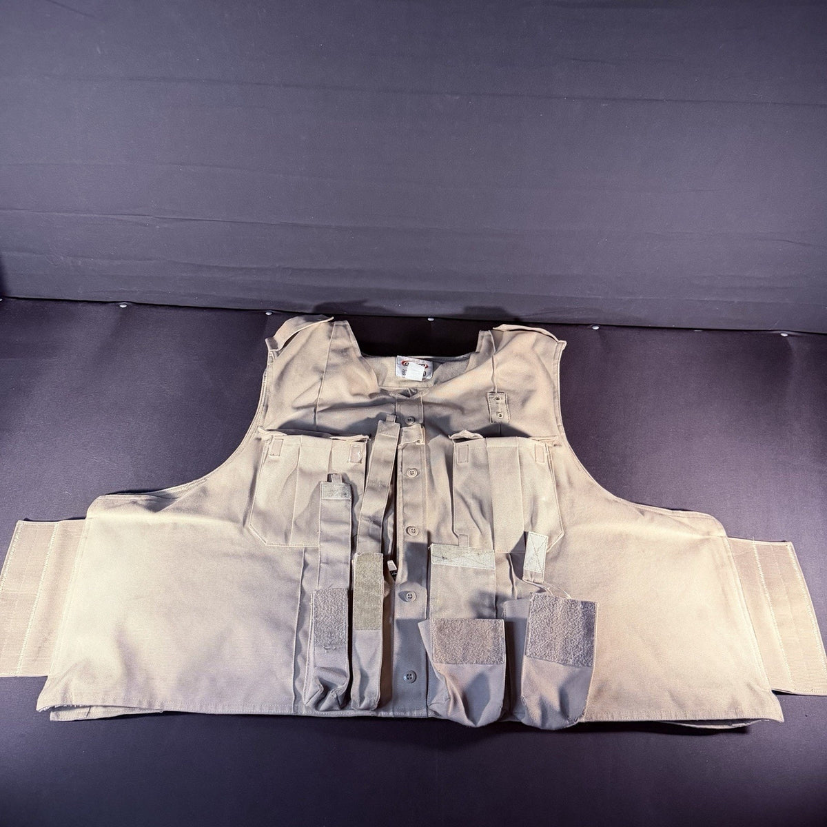 Elbeco Tactical Carrier Size XXXL 3XL Tan Body Shield w/Magazine & Radio Pouches