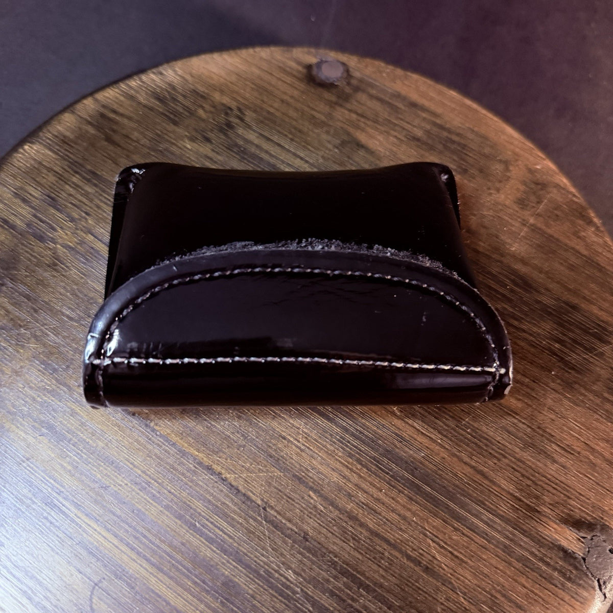 Safariland Glove Pouch High Gloss Black Leather Model 33-3