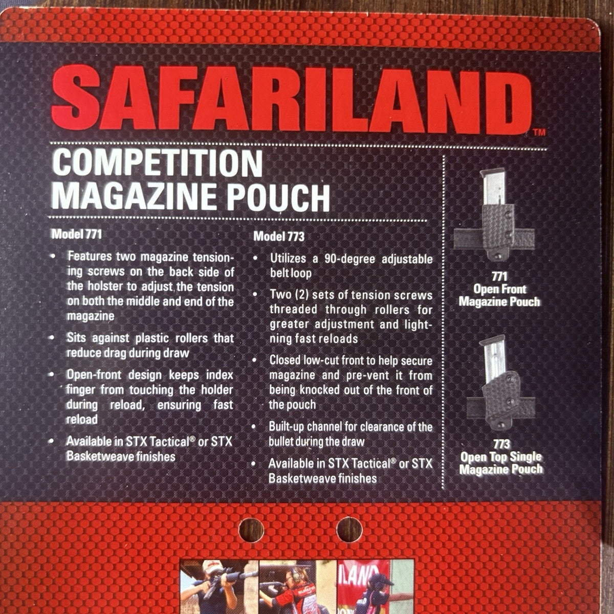 Safariland 773 Competition Magazine Pouch 9mm Beretta 92 STX Tactical MS34