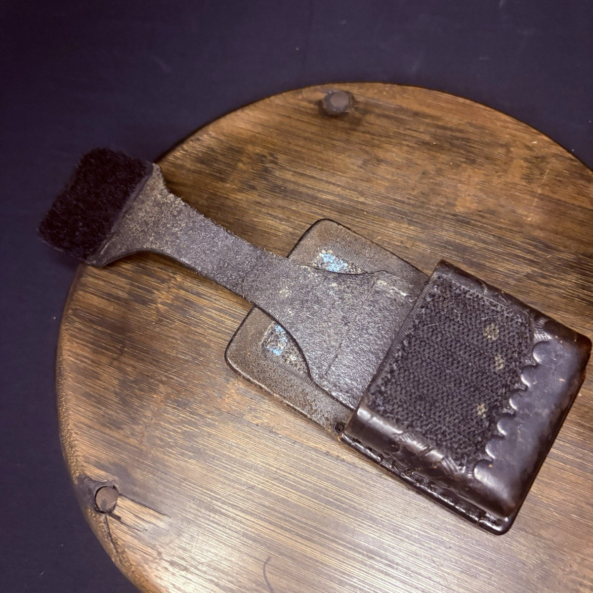 AKER Universal Recorder Holder Tape 601 Black Basketweave Leather Duty