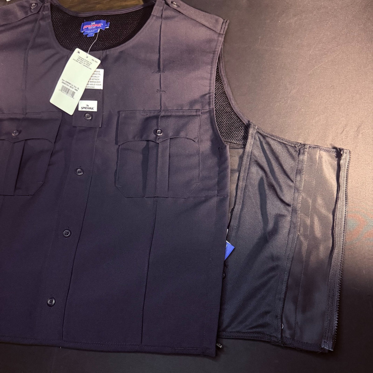 Spiewak Tactical Armor Carrier Vest Size 2XL XXL Long Dark Navy Mic Tab Duty
