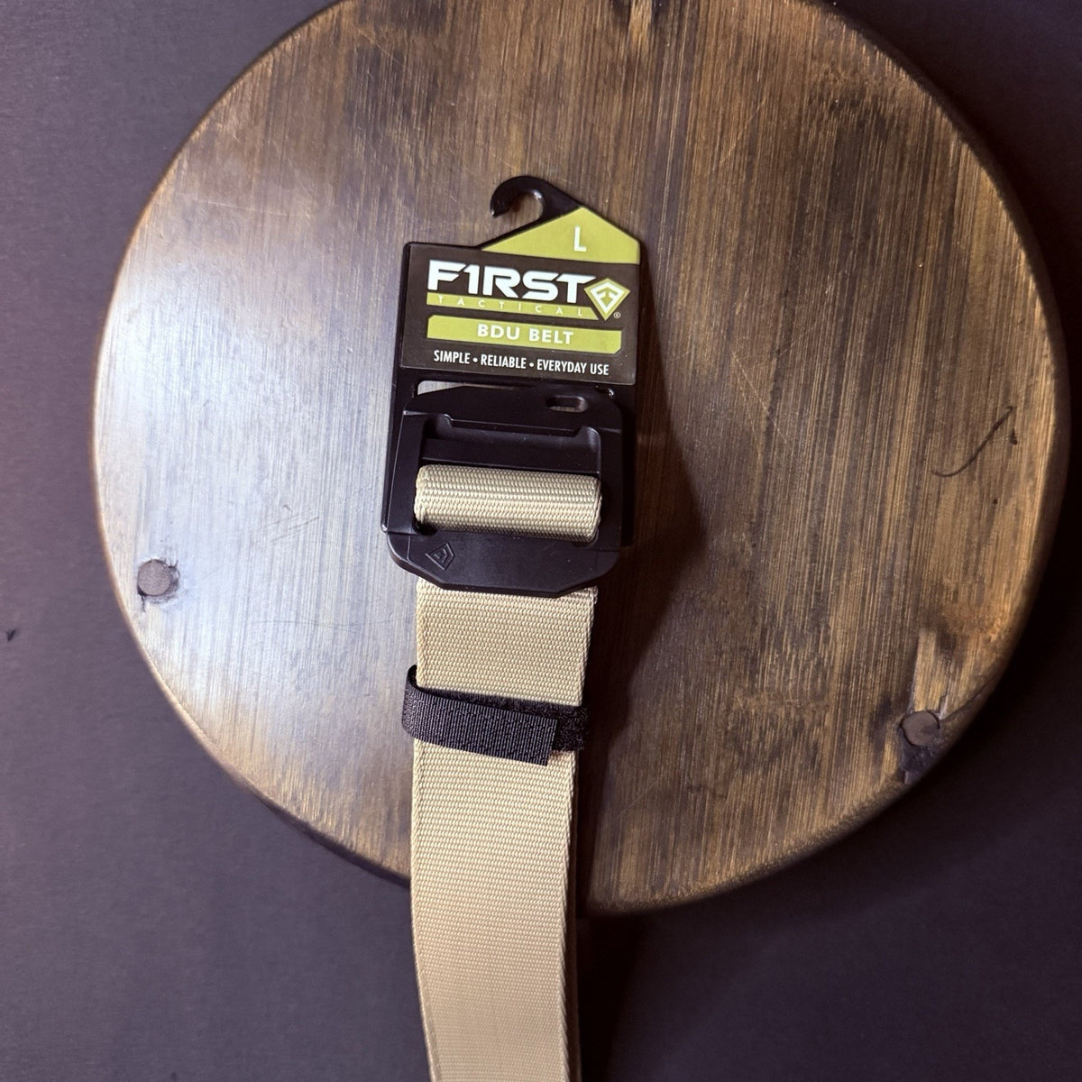 First Tactical BDU Belt Size Large 36"- 38" Khaki Military Web EDC Tactical 1.5"