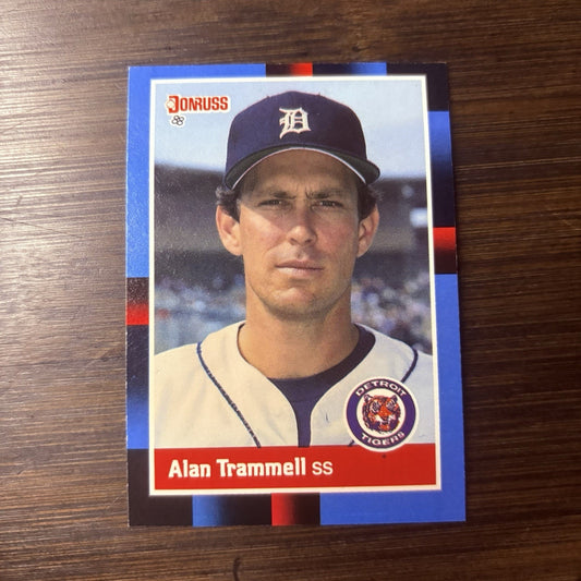 1988 Alan Trammell Donruss High Grade Baseball Card Detroit Tigers #230 HOF