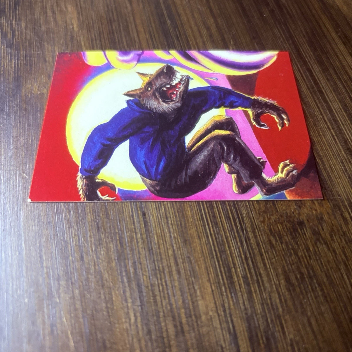 1996 Topps Goosebumps Trading Cards #38 Werewolf High Grade, See Photos
