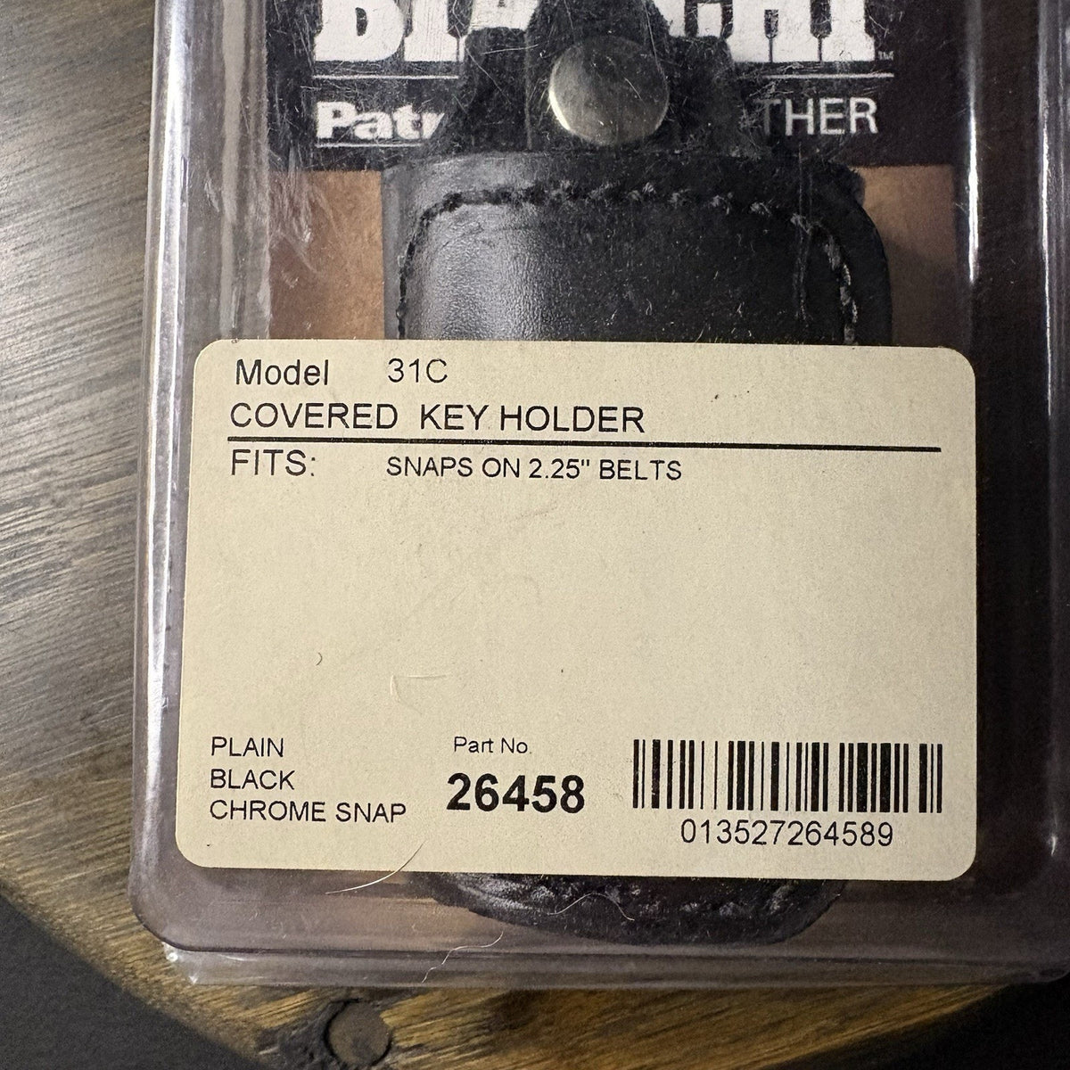 Bianchi Key Holder 31C Leather 2.25" Loop Law Quite Key Keeper