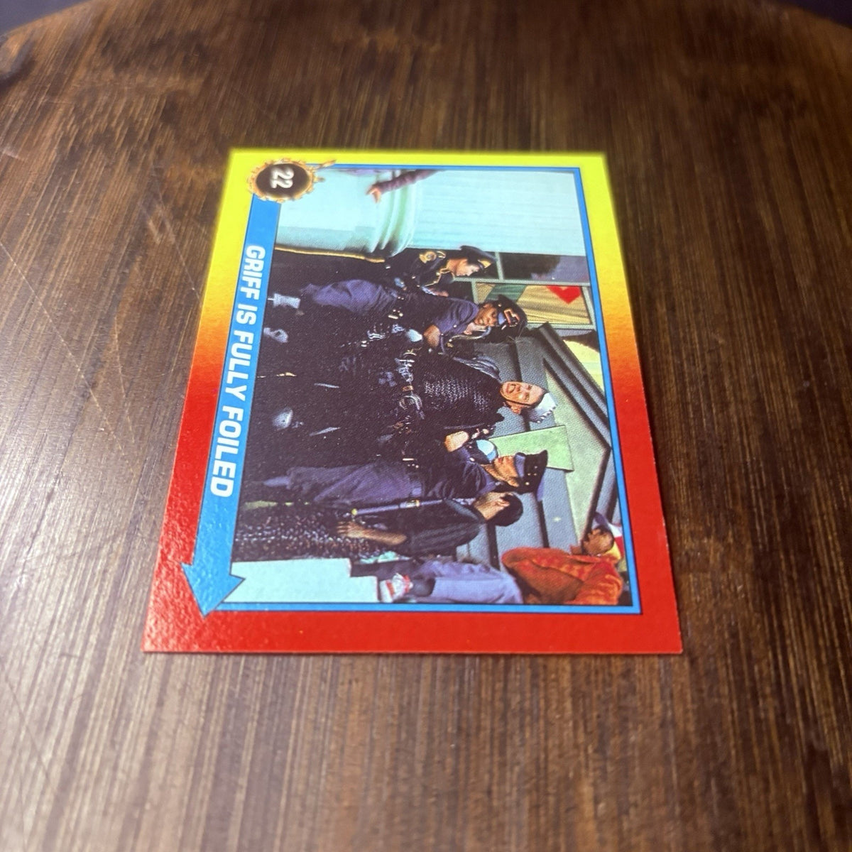 Back To The Future 2 1989 Topps #22 "Griff Is Fully Foiled" High Grade Card