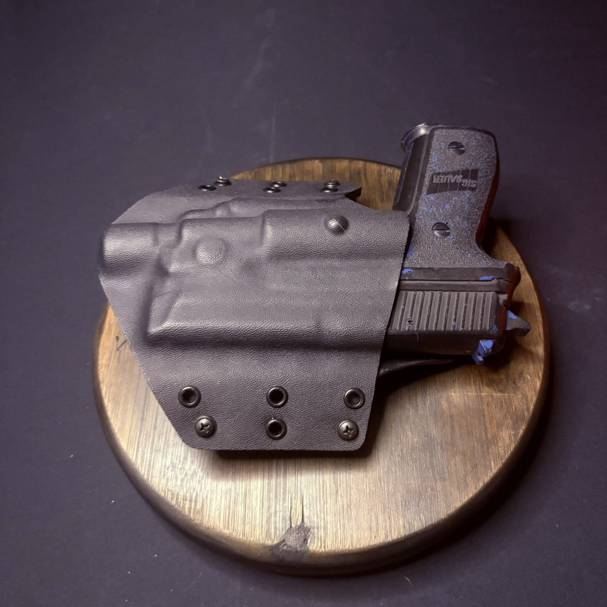 Sig Sauer P228 + Light Holster Kydex Black Double Belt Loop