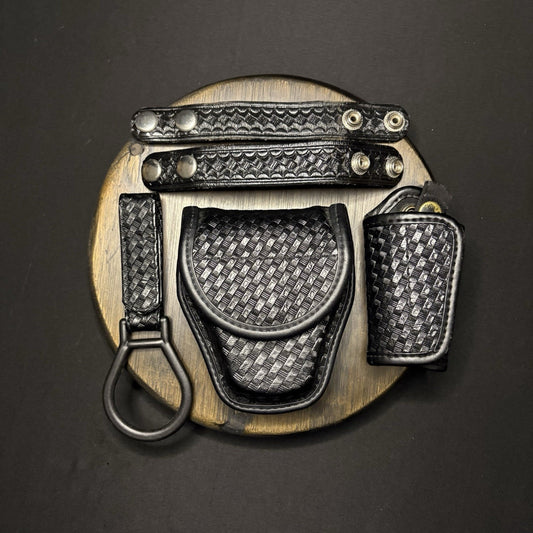 Bianchi Duty Belt Gear Double Handcuff Pouch, Keepers, Key Keeper, Baton Ring