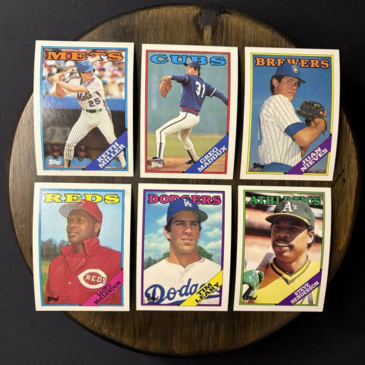 1988 Topps High Grade Cards #382, #361, #515, #172, #367, #527 (Lot Of 6)