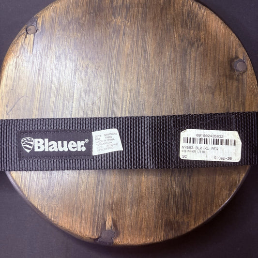 Blauer Vise Trainers Belt Size XL 40"- 42" Long 1.75” Wide, B002 Black Nylon Web
