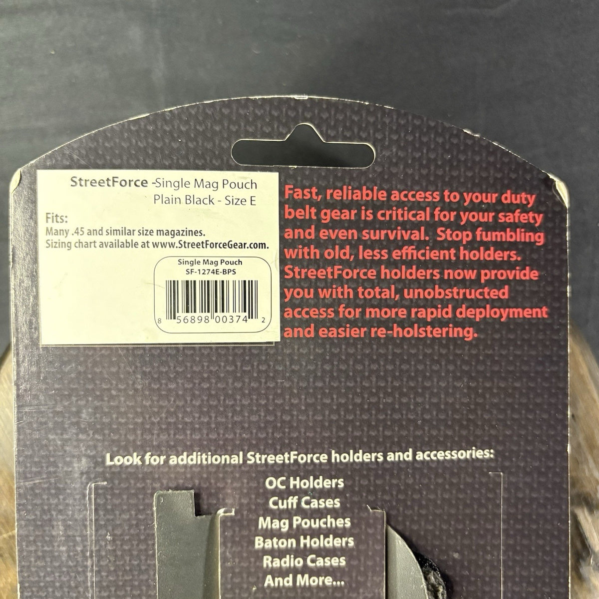 Leather Magazine Pouch ~Spring Loaded~ Carrier (.45 Acp) Rapid Deployment Gear