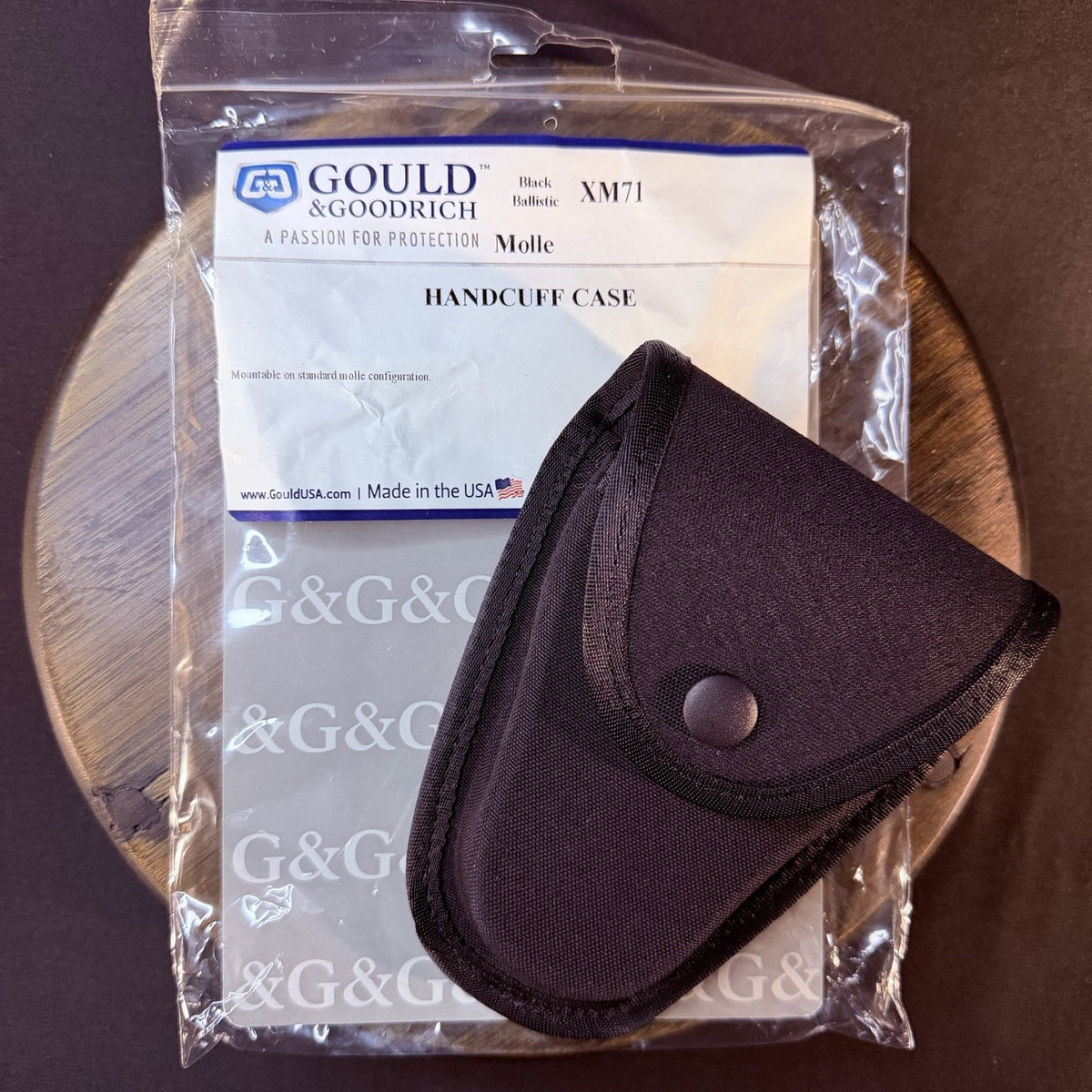 Gould & Goodrich Handcuff Case MOLLE XM71 Black Hard Molded Nylon