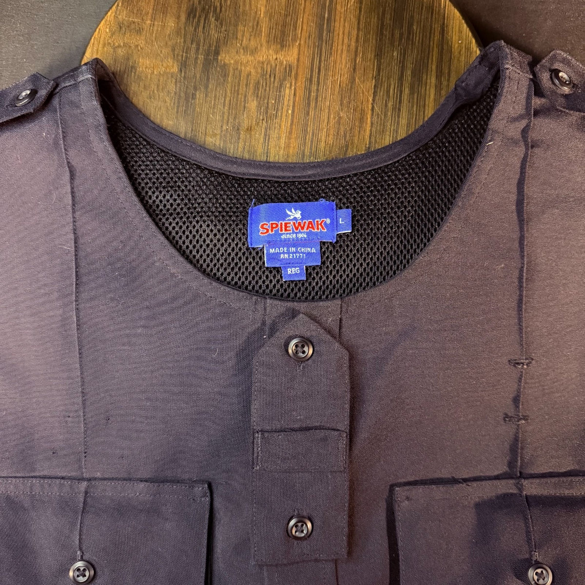 Spiewak Tactical Armor Carrier Vest Size Large Regular Dark Navy Duty Carrier