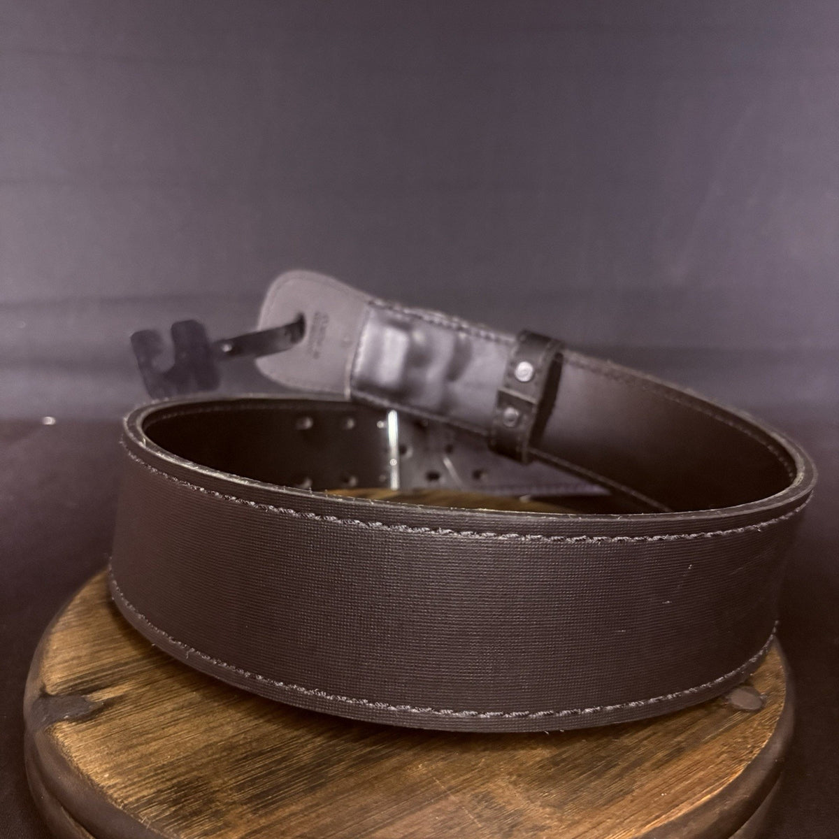 Safariland Duty Belt Size 30" Model 875 Plain Black Leather Chrome Buckle
