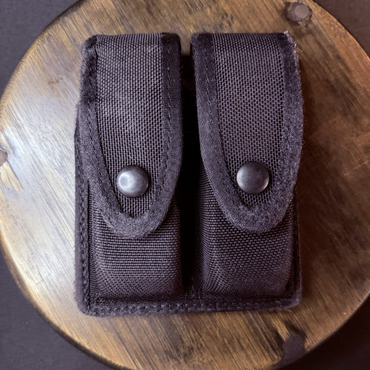 Gould & Goodrich Double Magazine Pouch Size 10mm .45 ACP Double Stack Nylon
