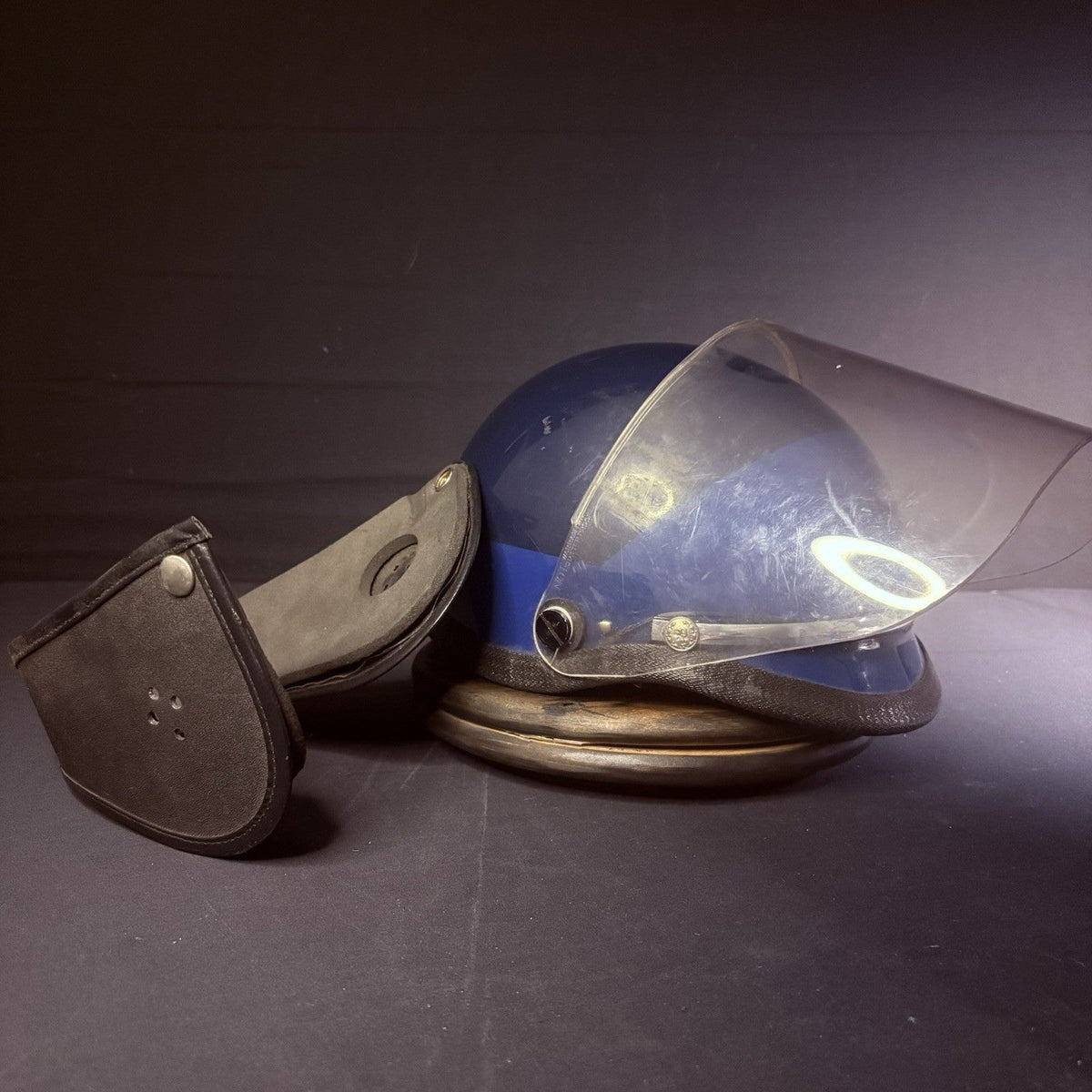 VTG Police Riot Helmet Blue Size Large w/ Removable Face Shield