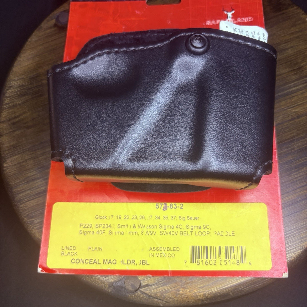 Safariland 573 GLOCK 17 / 22 Magazine & Handcuff Pouch Open Top Paddle
