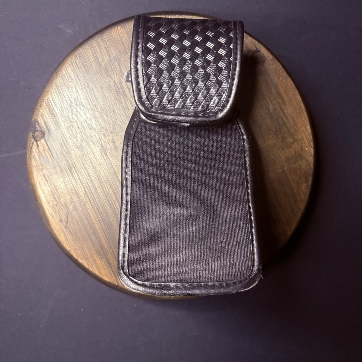 Bianchi Universal Radio Holder Swivel Back Accumold Elite Leather Basket Weave