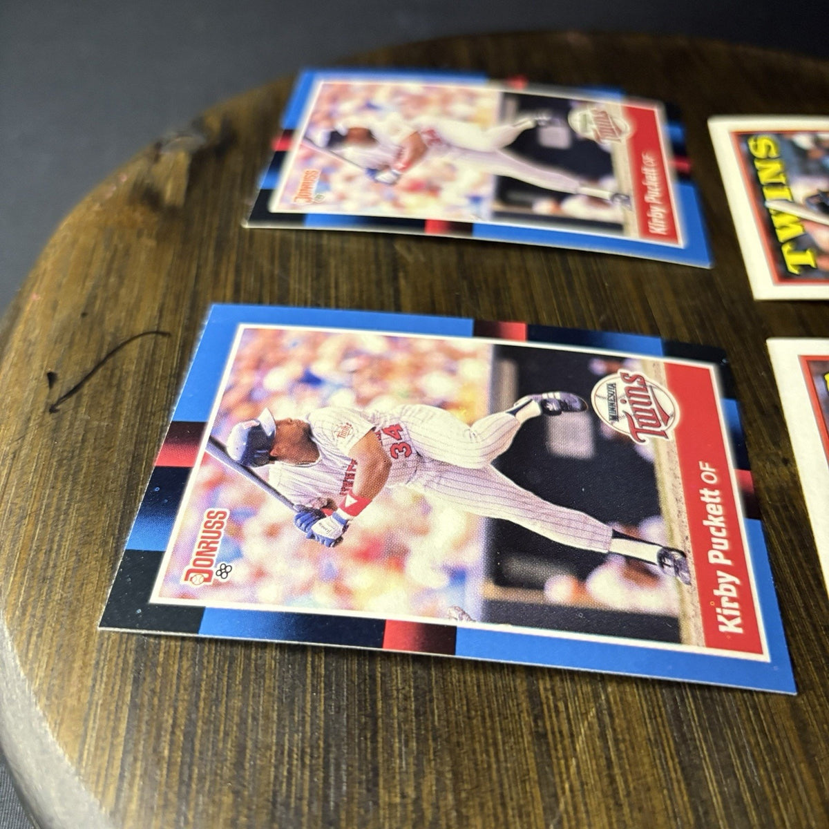 Kirby Puckett 8 Card Lot MLB Mint Condition