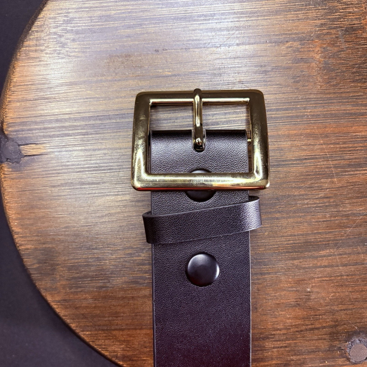 Galls Belt Size 44” Off Duty Plain Black Leather w/ Chrome Buckle LP1213 Law Pro
