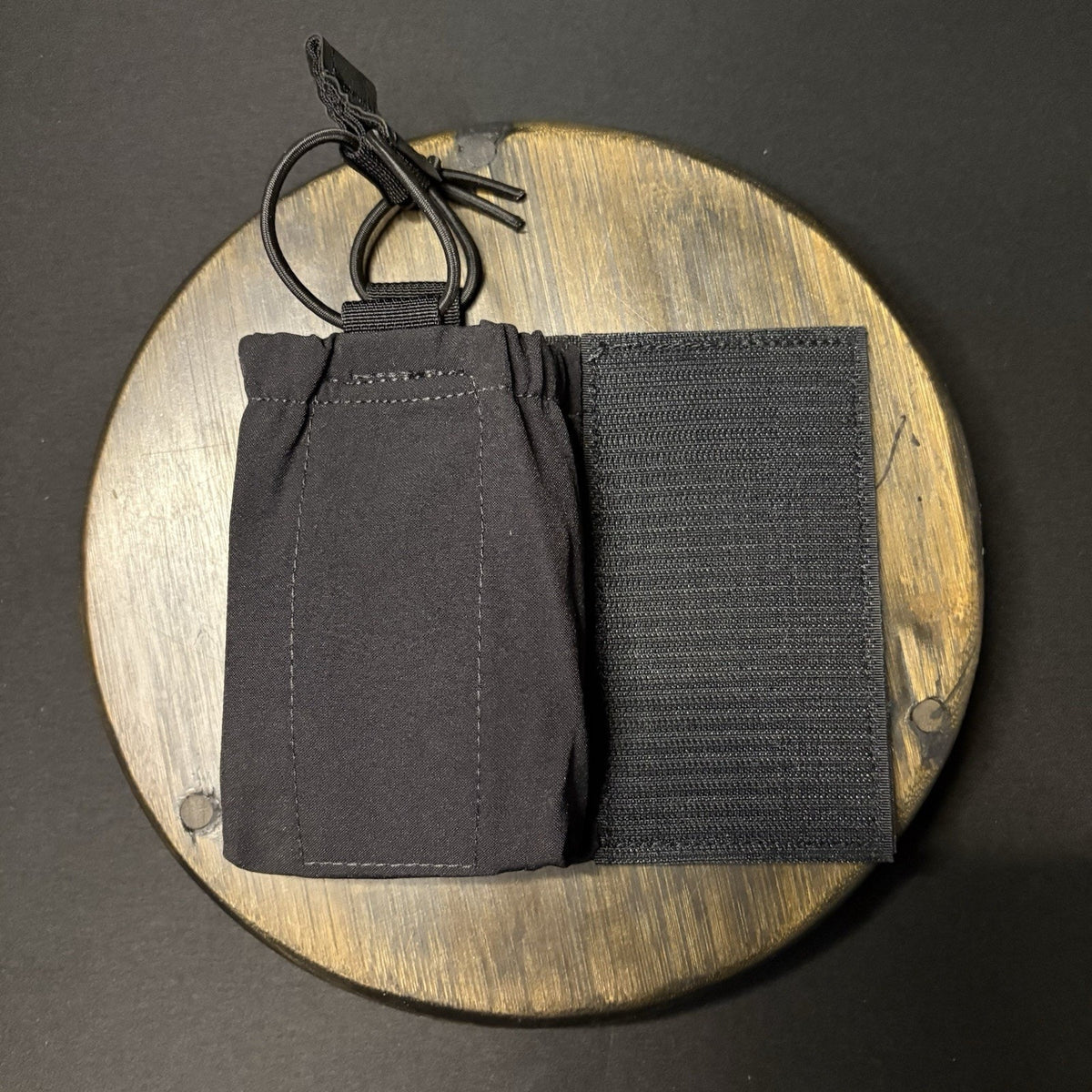 Tactical Vest Pouch Black Nylon Hook and Loop 6825 Left Pouch