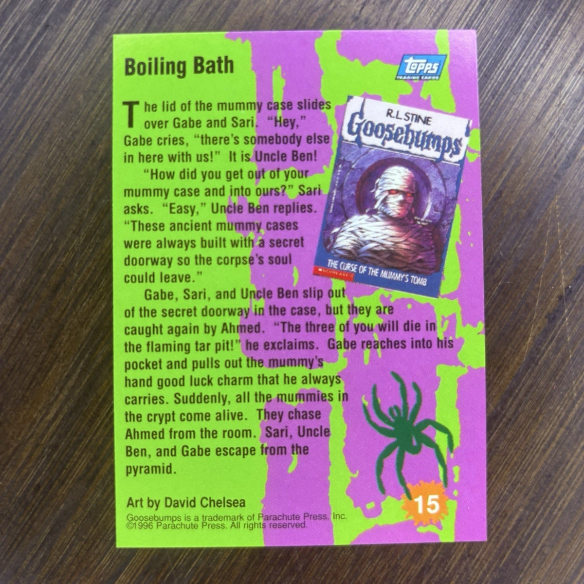 1996 Goosebumps Boiling Bath #15 High Grade Topps Trading Card, See Photos