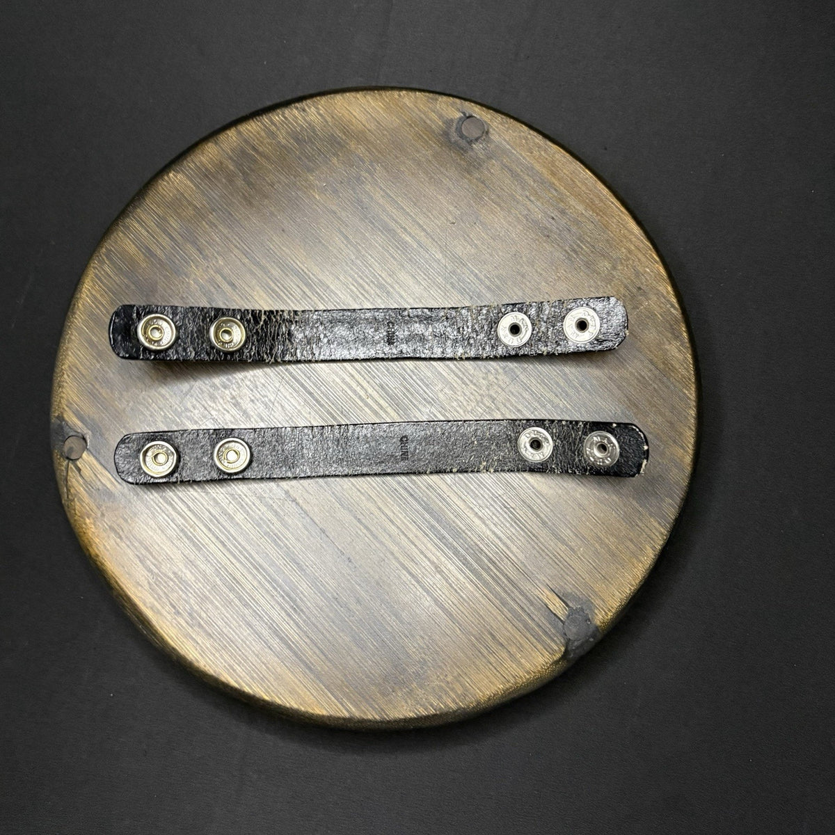 DutyMan Belt Keeper Skinny Tooled Leather 7.25” Hidden Double Snaps (2 Lot)