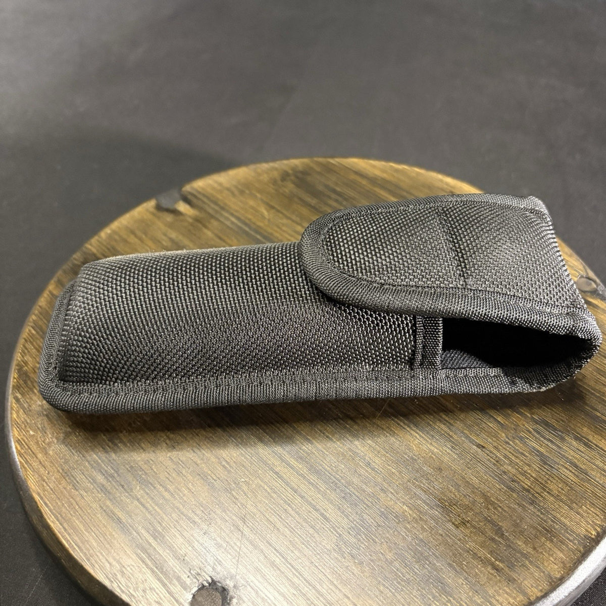 Bianchi Flashlight Pouch Size 7” Black Nylon Accumold Hook Loop Closure